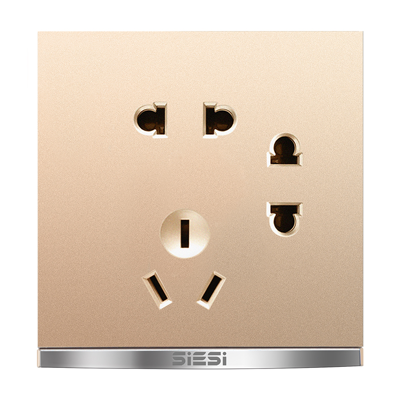 10A二二三极插座-V9玫瑰金-PA视讯照明官网