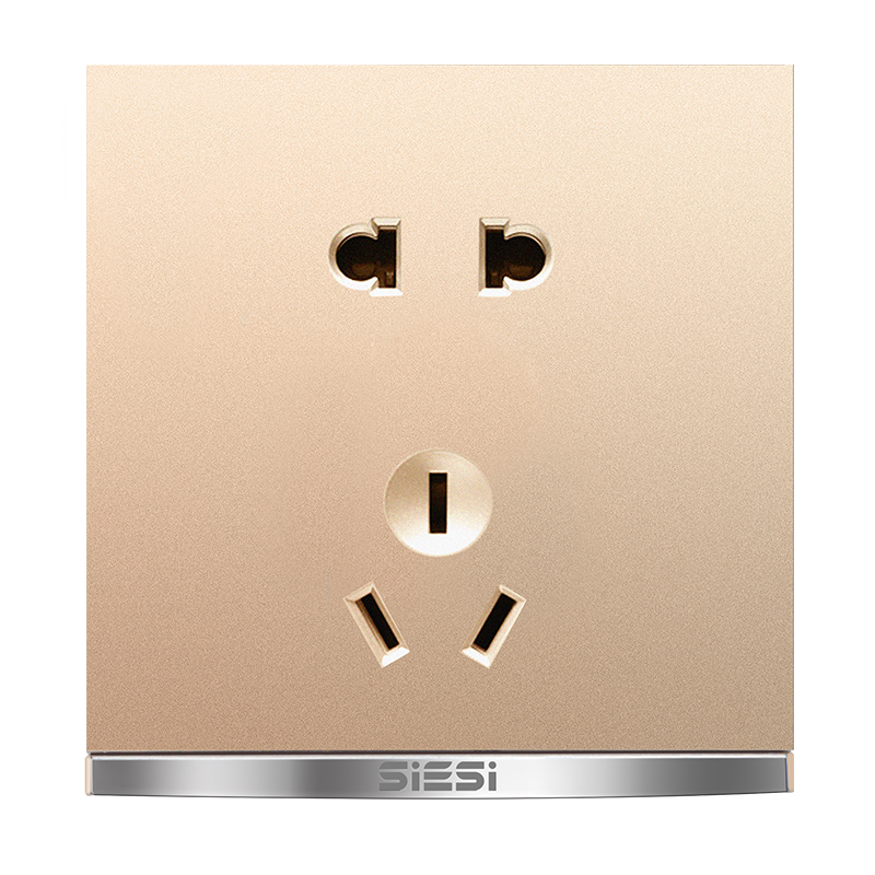 10A二三极插座-V9玫瑰金-PA视讯照明官网
