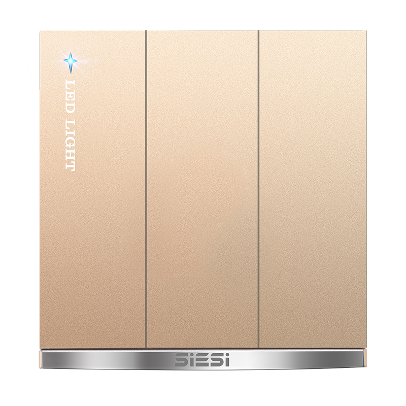 10A三位（单/双）控开关-V9玫瑰金-PA视讯照明官网