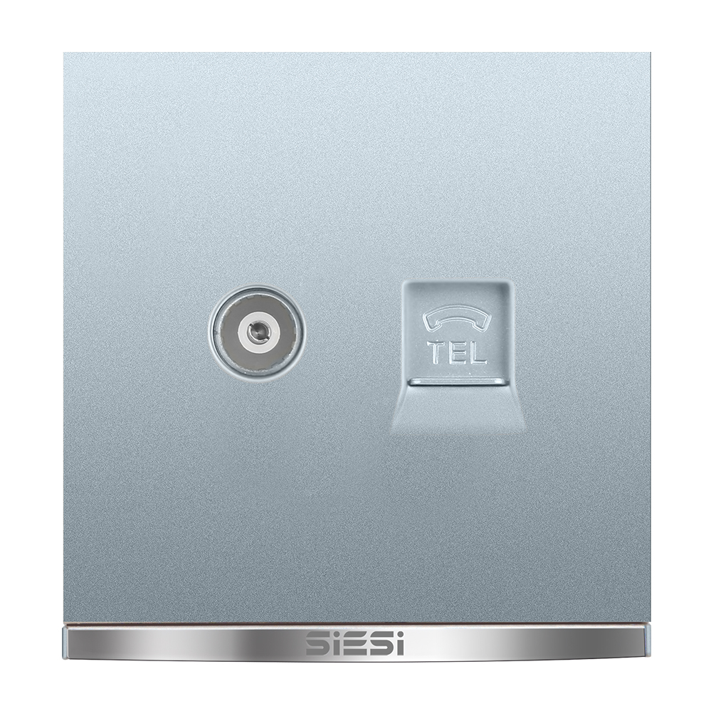 一位电视电话插座-V9太空灰-PA视讯照明官网