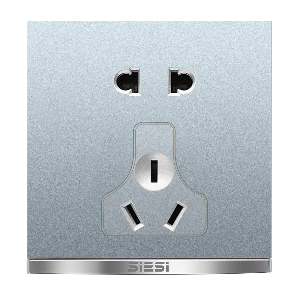 10A二三极万能插座-V9太空灰-PA视讯照明官网