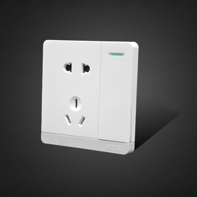 10A二三极插座带单控开关-S1系列-PA视讯照明官网