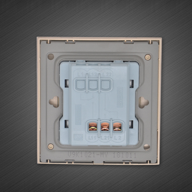 10A二位（单/双）控开关-V9太空灰-PA视讯照明官网